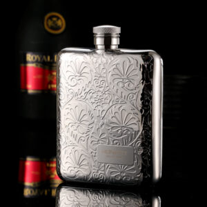 Honest Portable Engraved Stainless Steel Flagon 6oz Hip Flask
