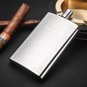 Honest Portable Engraved Mini Flagon Stainless Steel 5.5oz Hip Flask