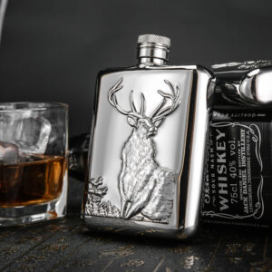 Honest Portable Animal Pattern Flagon Stainless Steel 6oz Hip Flask