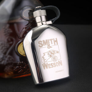 Honest Portable Engraved Flagon Stainless Steel 5oz Hip Flask