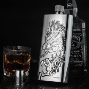 Honest Portable Large Capacity Flagon Stainless Steel 17oz Hip Flask