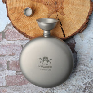 Titanium Portable Ultralight Hip Flask Pocket Flagon 170ml